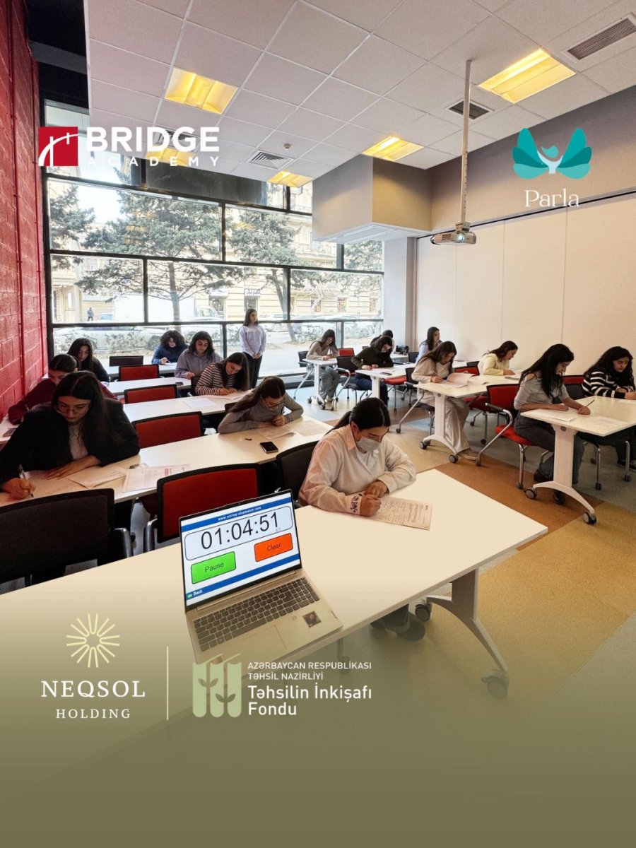 PARLA istirakcilari akademik ve pesekar inkisaf ucun dil bacariqlarini guclendirmek meqsedile ingilis dili uzre seviyye mueyyenlesdirme imtahanlarina baslayirlar