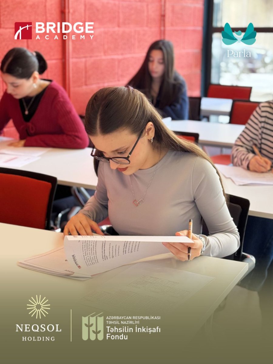 PARLA istirakcilari akademik ve pesekar inkisaf ucun dil bacariqlarini guclendirmek meqsedile ingilis dili uzre seviyye mueyyenlesdirme imtahanlarina baslayirlar