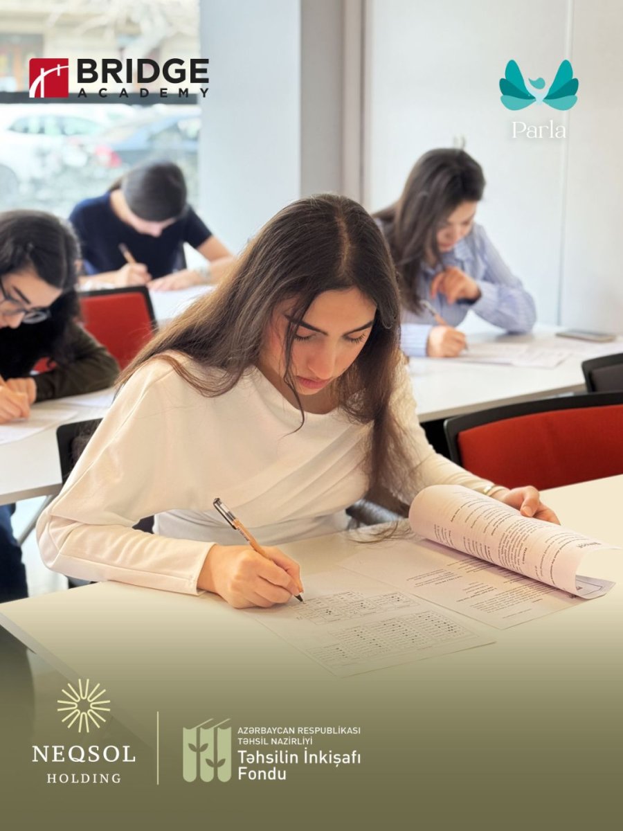PARLA istirakcilari akademik ve pesekar inkisaf ucun dil bacariqlarini guclendirmek meqsedile ingilis dili uzre seviyye mueyyenlesdirme imtahanlarina baslayirlar